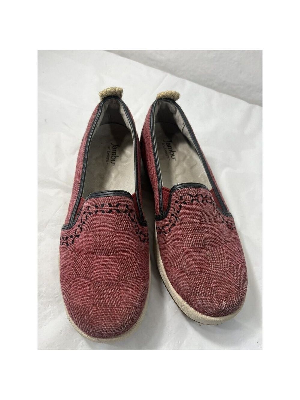 Jambu Gabby Eco designs Slip-On Red Women's Shoes 6 M loafers